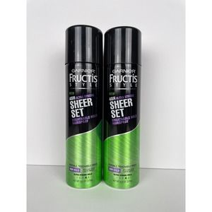 Garnier Fructis Style Hairspray SHEER SET 48H Ultra Strong Hold 9.5oz LOT OF 2